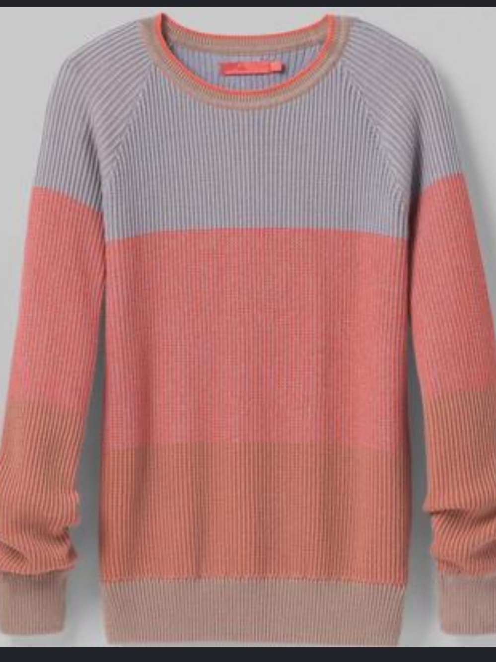Prana Womens Orange Gray Ombre Size Medium